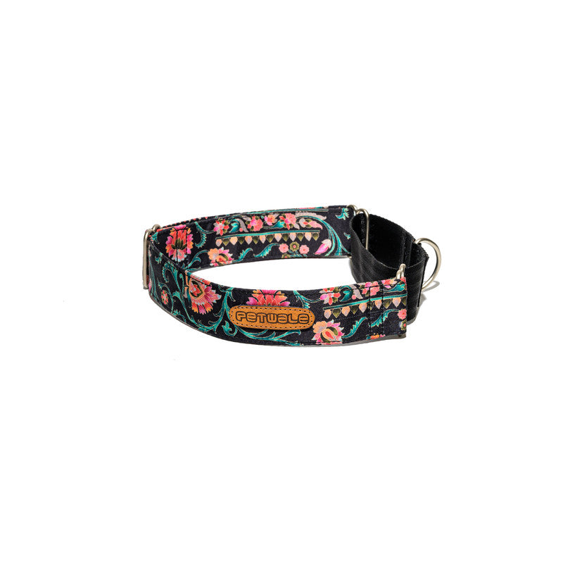 Floral Print Fabric Martingale Collar
