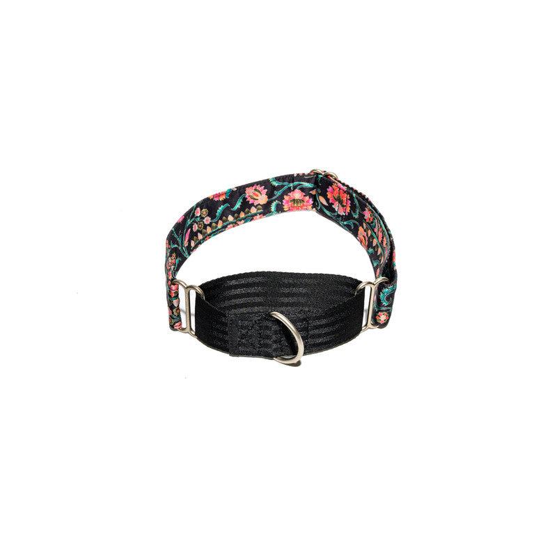Floral Print Fabric Martingale Collar