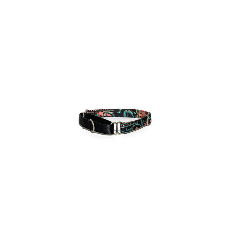 Floral Print Fabric Martingale Collar