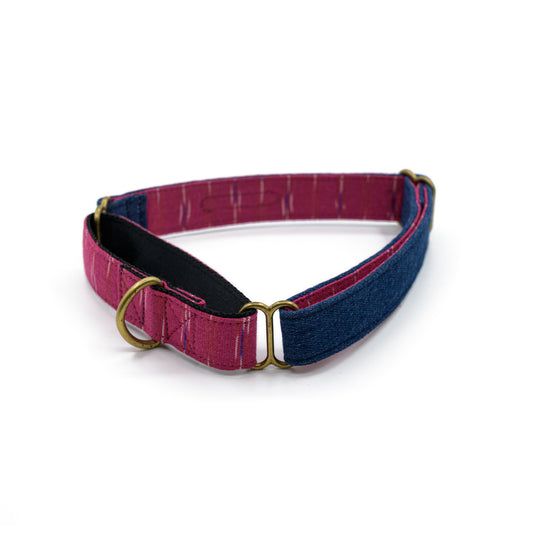 Blue Denim Fabric Martingale Collar
