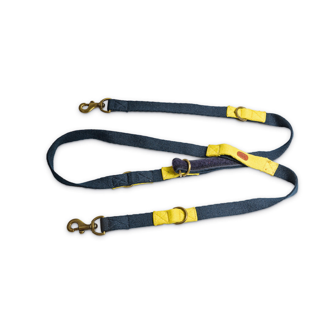 Multi-Function Cotton Leash - Blue