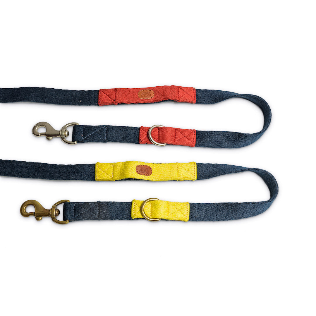 Multi-Function Cotton Leash - Blue