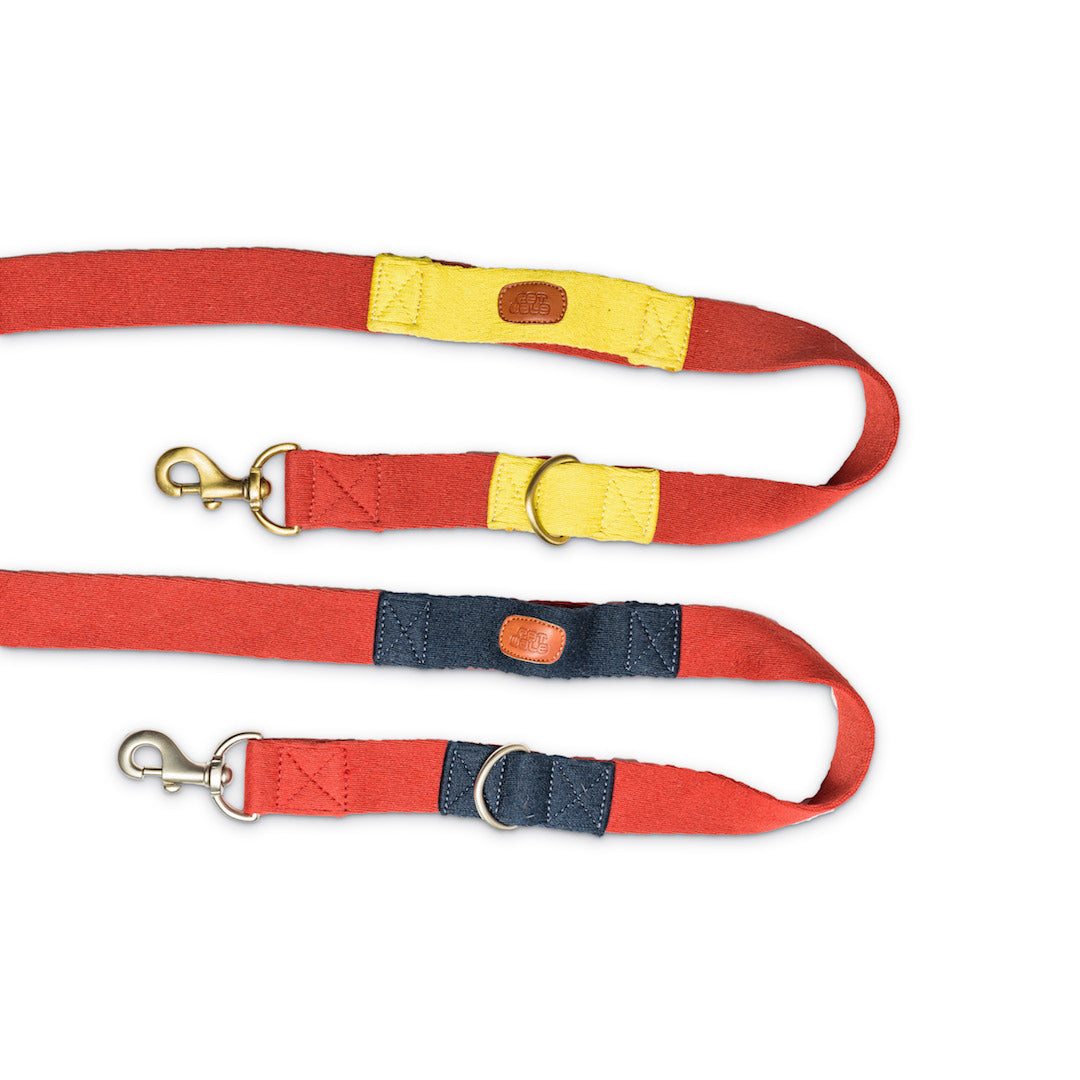 Multi-Function Cotton Leash - Red