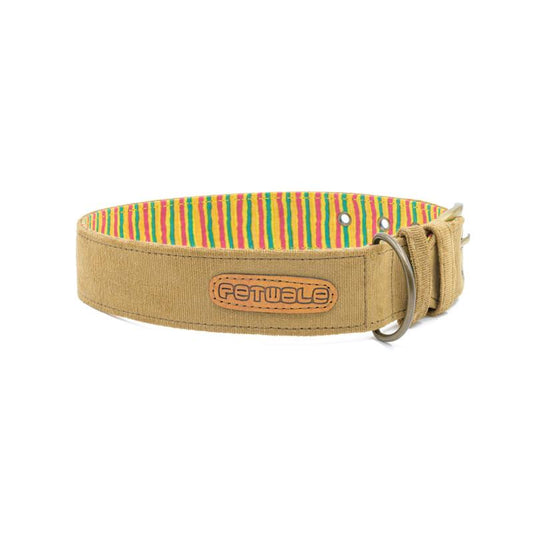 Bronze Fabric Belt Collar