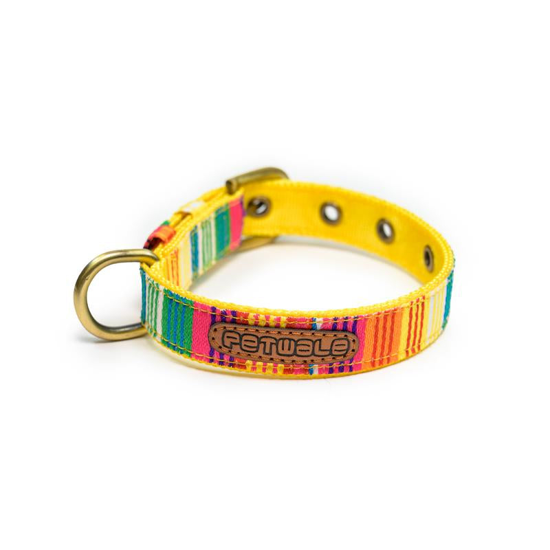 Colourful Stripes Nylon Belt Collar