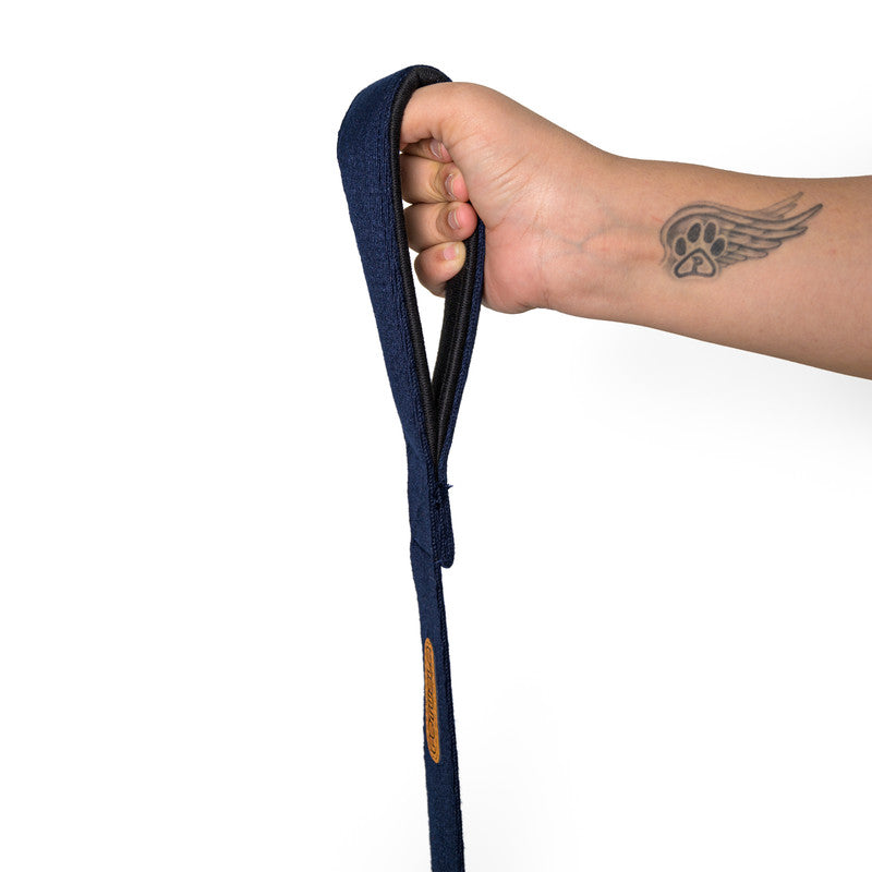 Cotton Blue Leash with padded handle