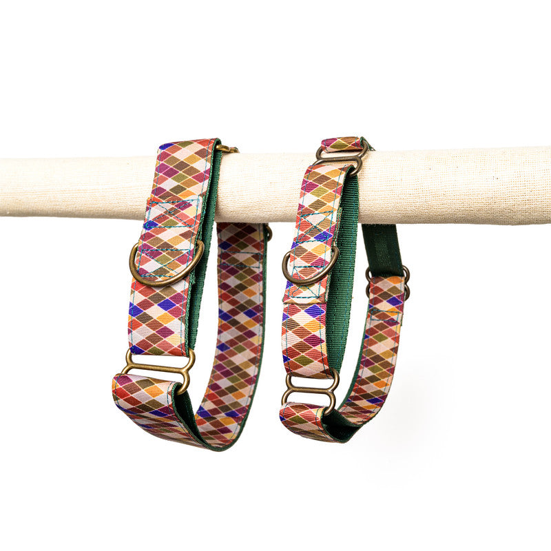Diamond Nylon Martingale Collar