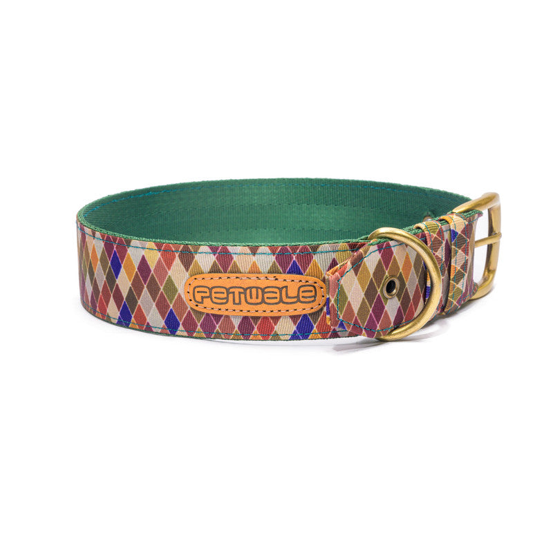 Diamond Nylon Belt Collar