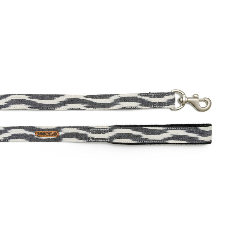 Ikat Fabric Leash with padded handle