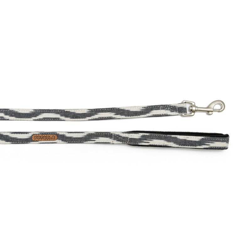Ikat Fabric Leash with padded handle