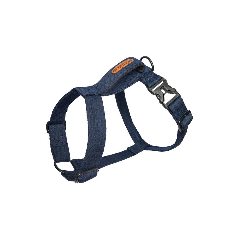 Navy Blue Cotton H-Harness