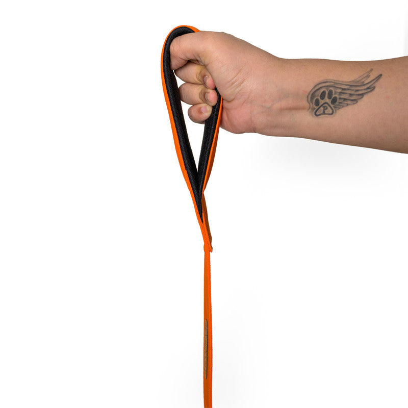 Orange Fabric Leash with padded handle