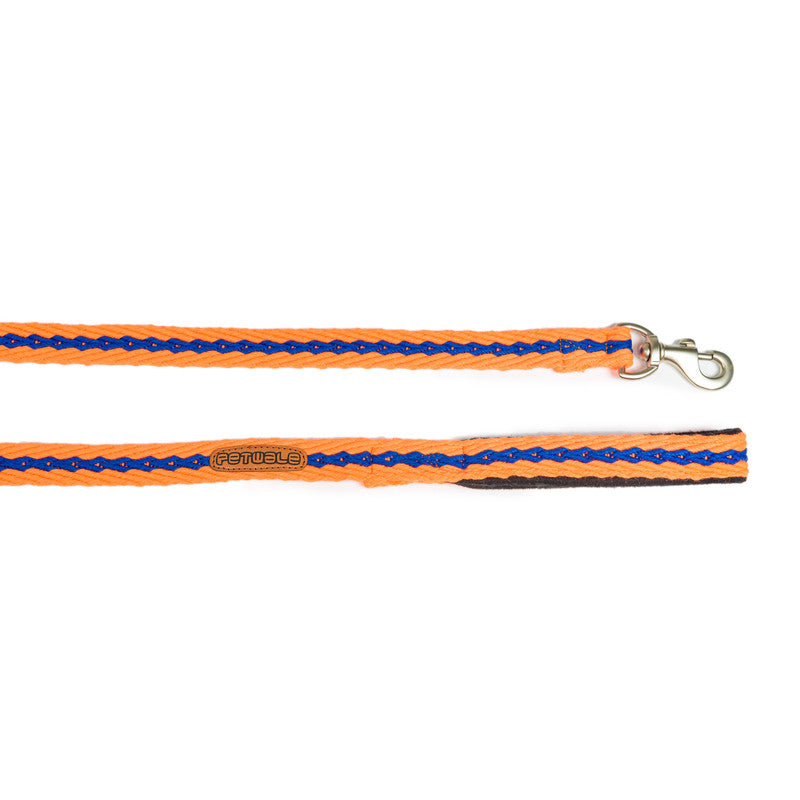 Cotton Orange Leash with padded handle