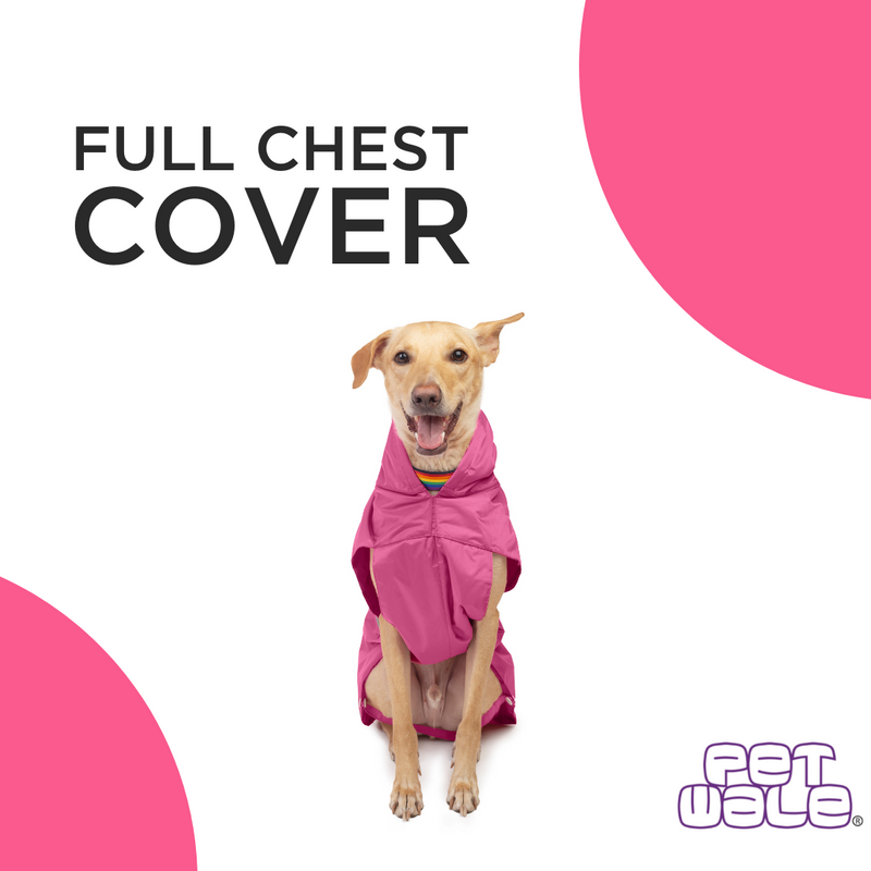 Pink Raincoat with Reflective Strips
