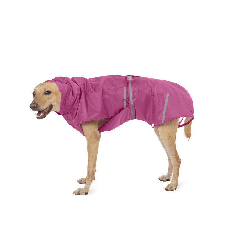 Pink Raincoat with Reflective Strips