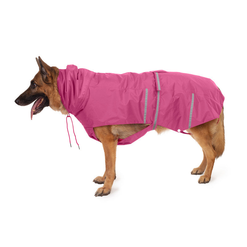 Pink Raincoat with Reflective Strips