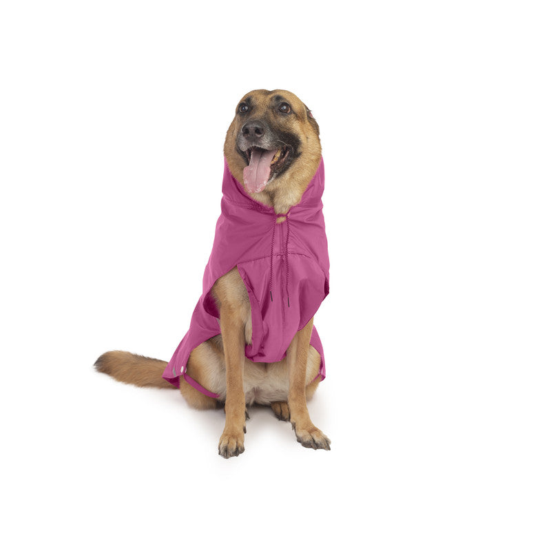 Pink Raincoat with Reflective Strips