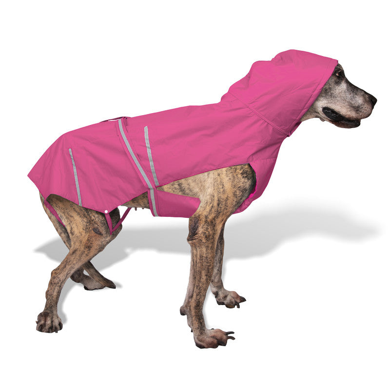 Pink Raincoat with Reflective Strips