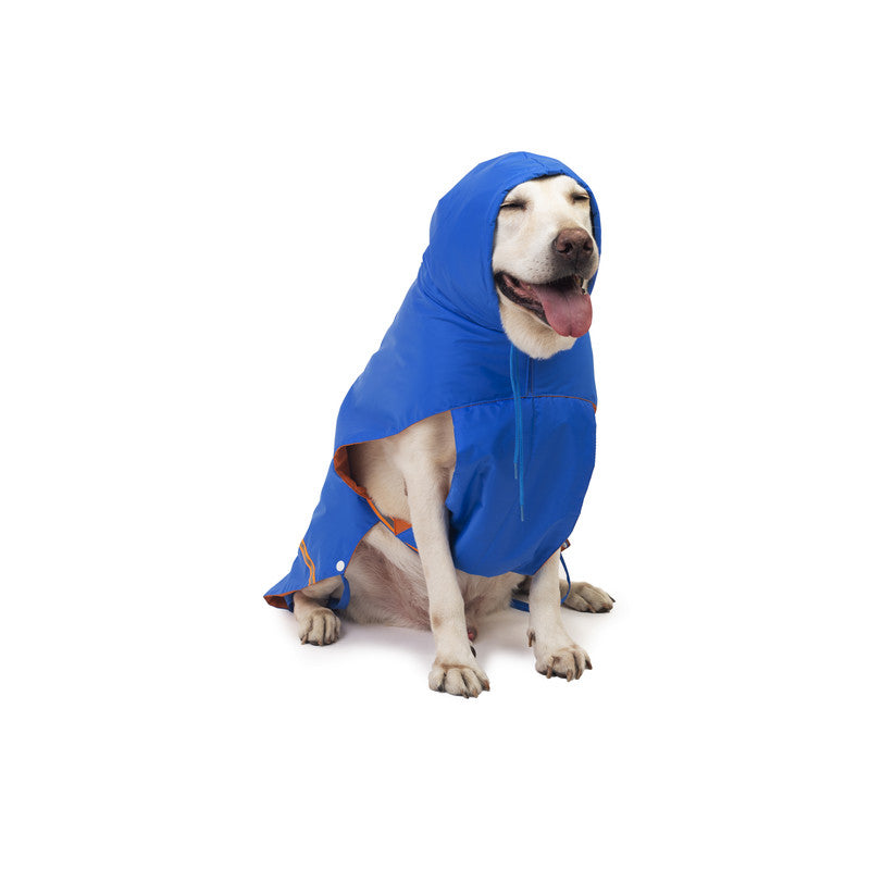 Royal Blue Raincoat with Reflective Strips