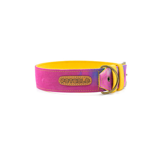 Tie-n-Dye Fabric Belt Collar