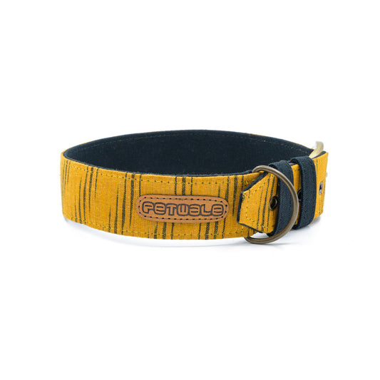 Tiger Print Fabric Belt Collar