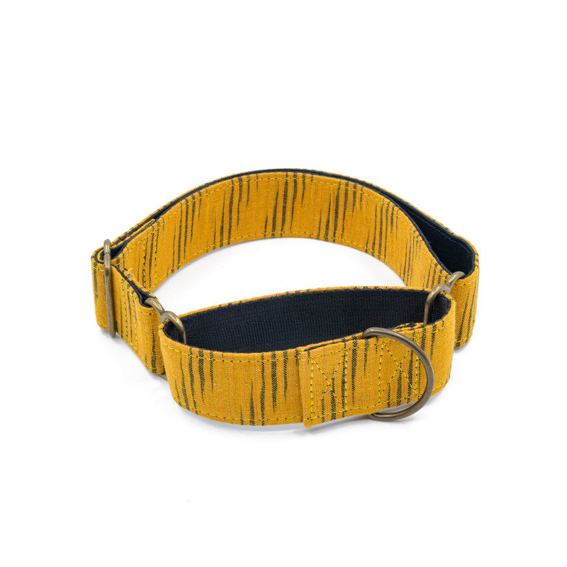 Tiger Print Fabric Martingale Collar