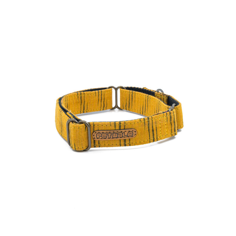 Tiger Print Fabric Martingale Collar