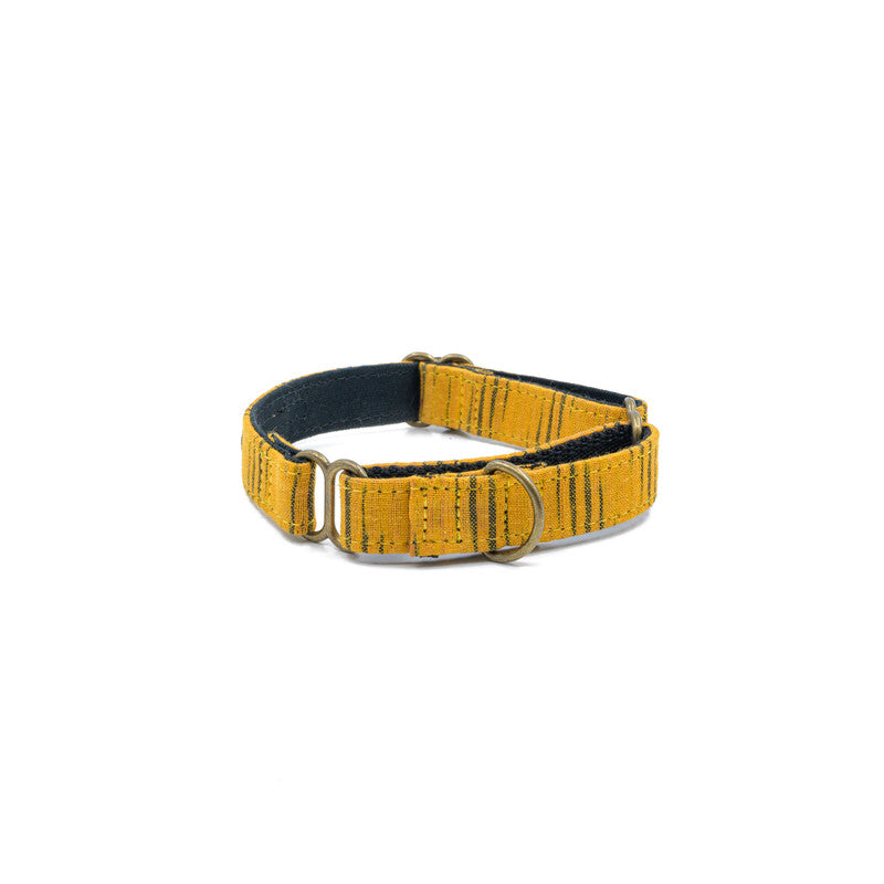 Tiger Print Fabric Martingale Collar