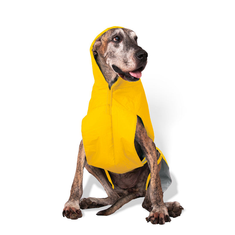 Yellow Raincoats with Reflective Strips