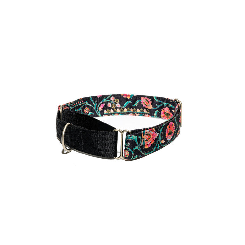 Floral Print Fabric Martingale Collar