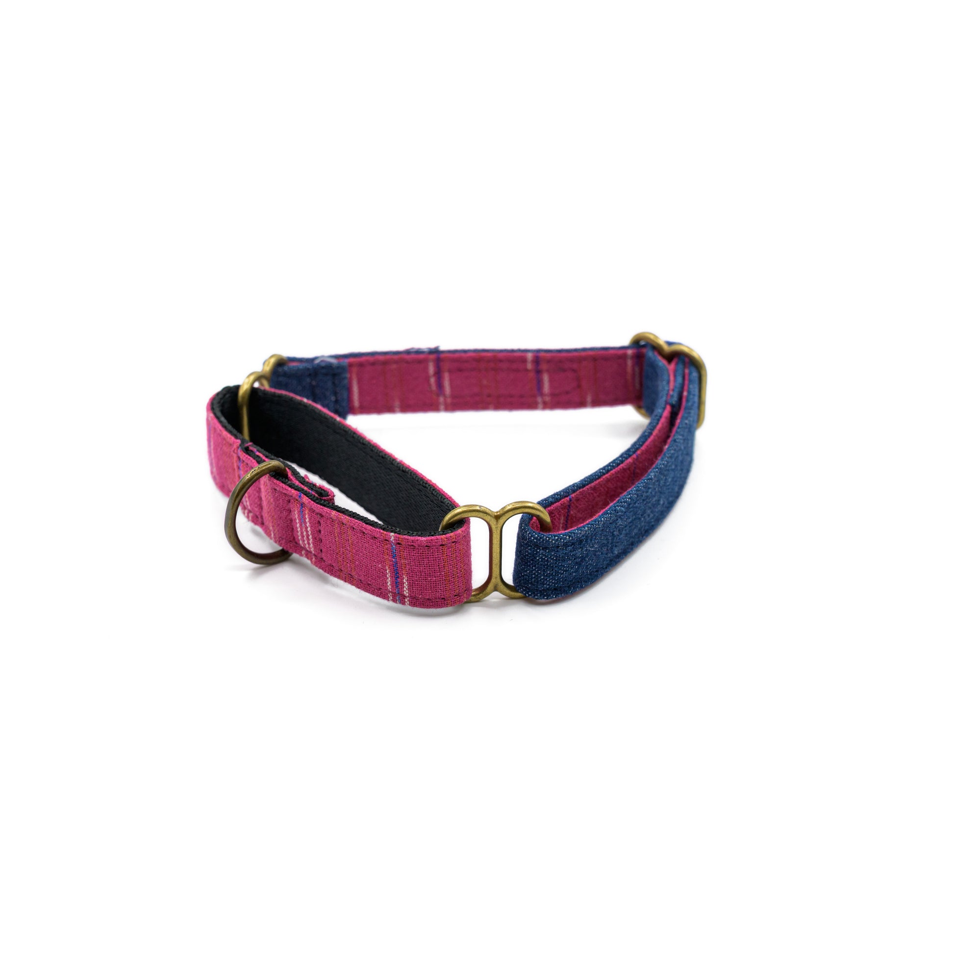 Blue Denim Fabric Martingale Collar