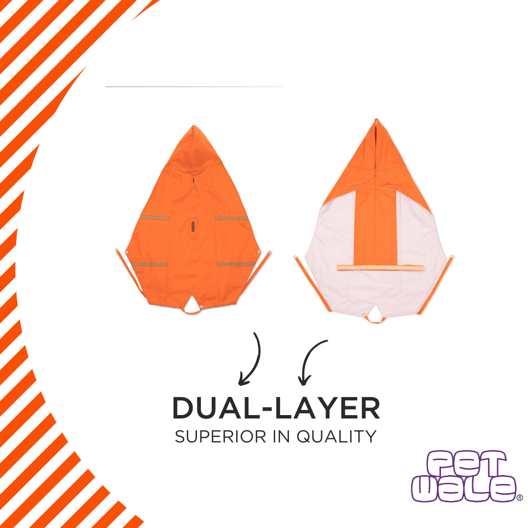 Orange Raincoats with Reflective Strips