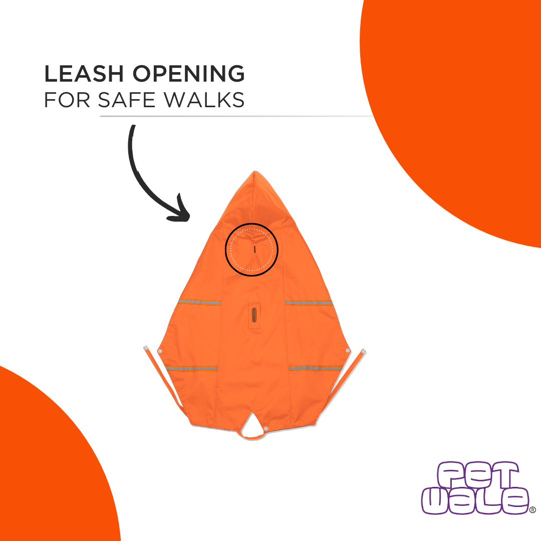 Orange Raincoats with Reflective Strips