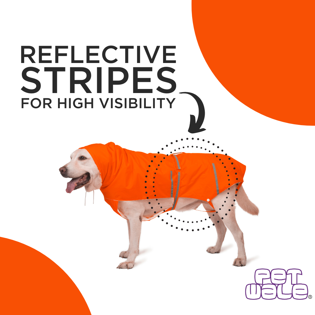 Orange Raincoats with Reflective Strips