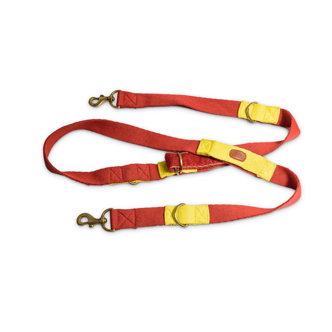 Multi-Function Cotton Leash - Red