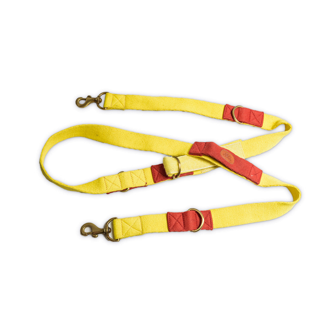 Multi-Function Cotton Leash - Yellow