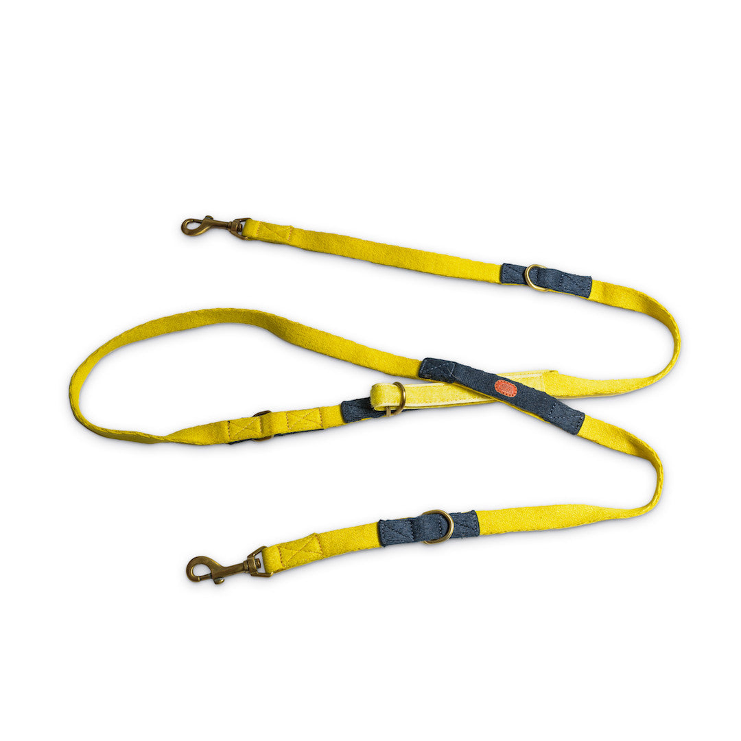 Multi-Function Cotton Leash - Yellow