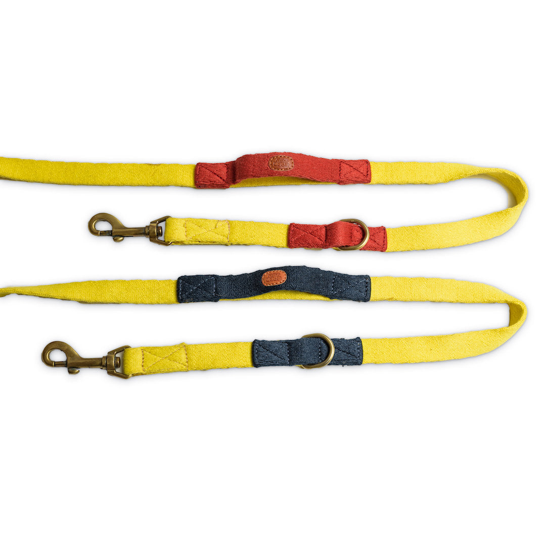 Multi-Function Cotton Leash - Yellow