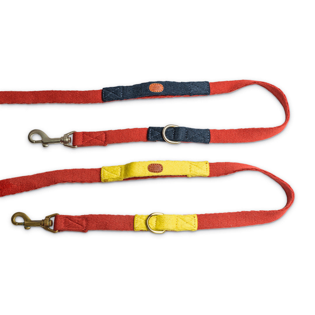 Multi-Function Cotton Leash - Red