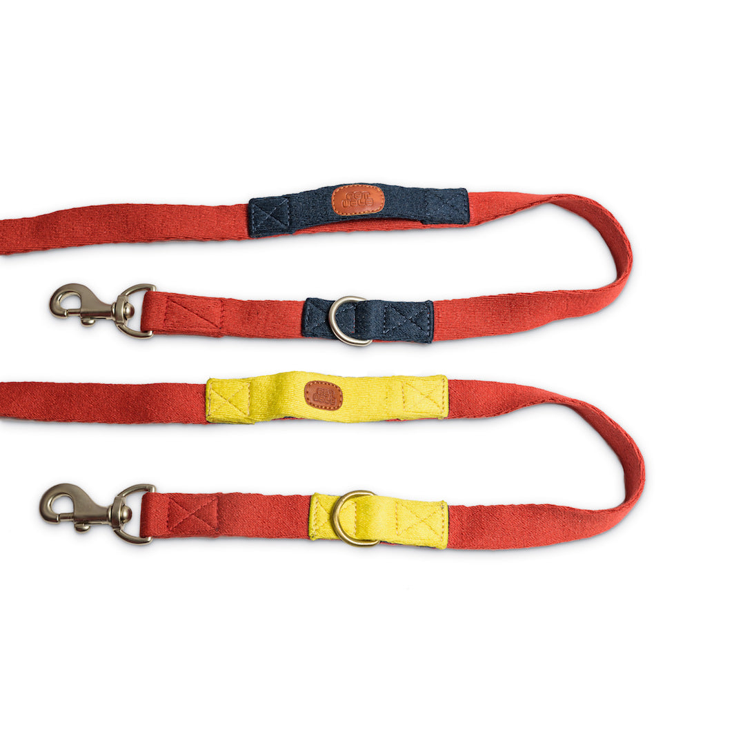 Multi-Function Cotton Leash - Red