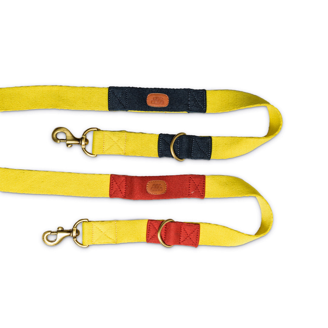 Multi-Function Cotton Leash - Yellow