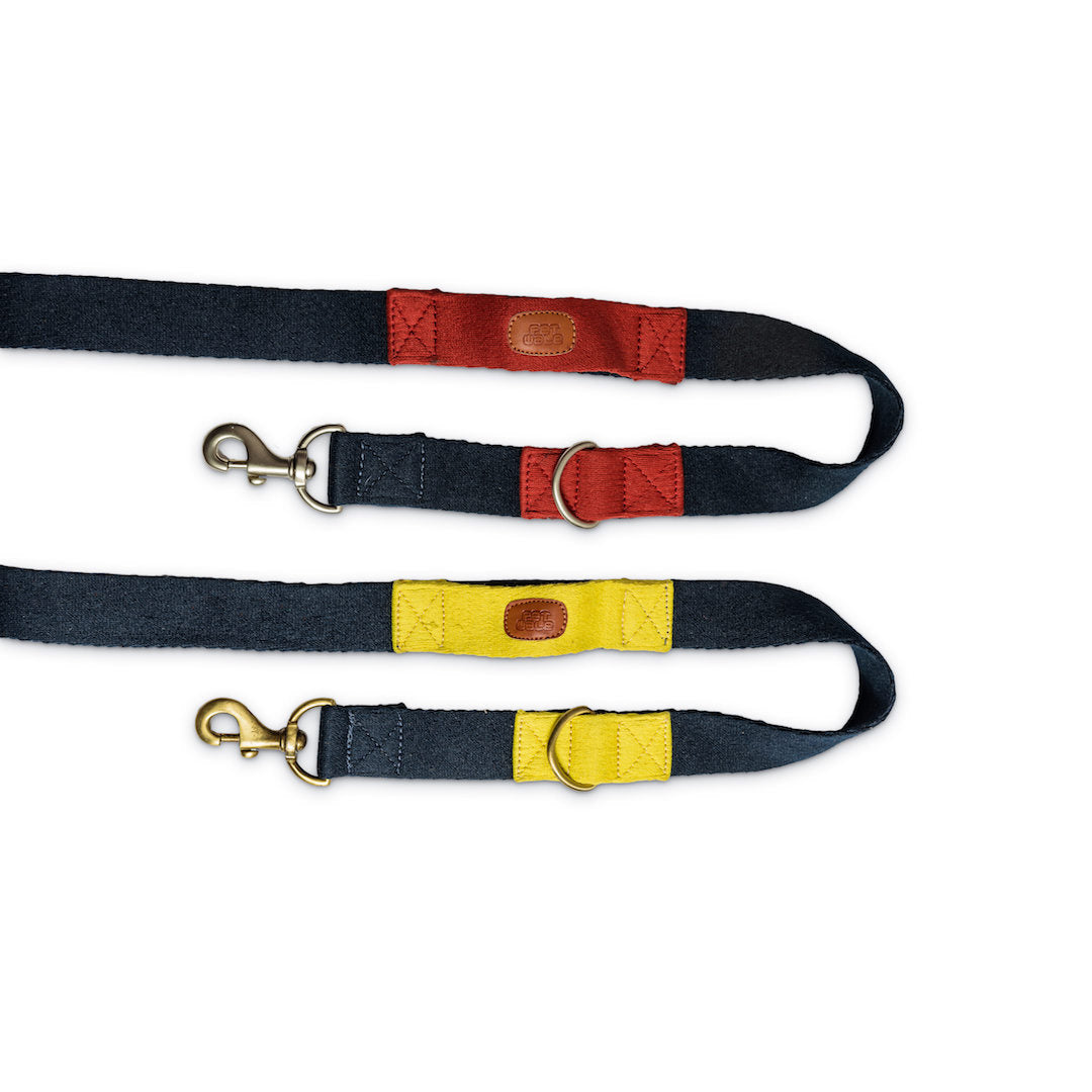 Multi-Function Cotton Leash - Blue