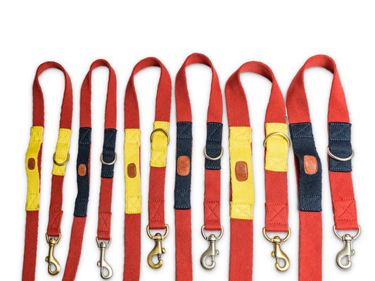 Multi-Function Cotton Leash - Red