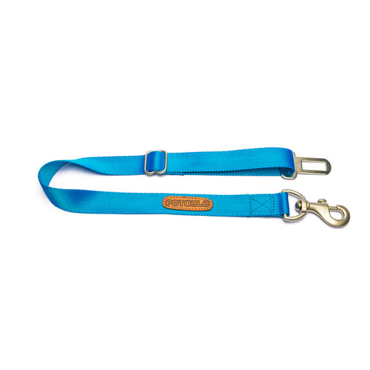 Blue Nylon Car Seat Belt