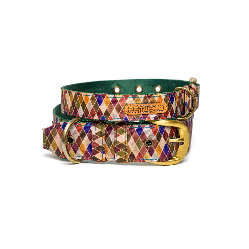 Diamond Nylon Belt Collar