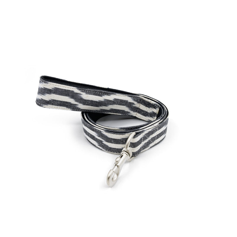 Ikat Fabric Leash with padded handle