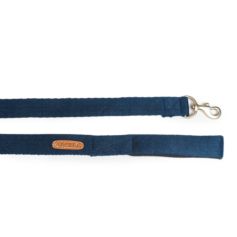 Cotton Blue Leash with padded handle