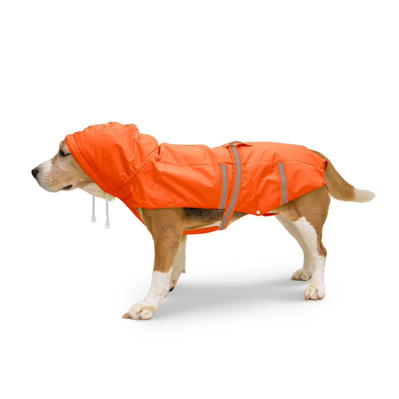 Orange Raincoats with Reflective Strips