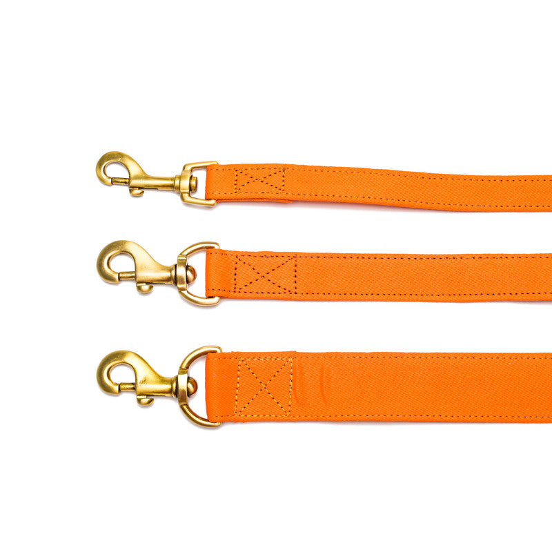 Orange Fabric Leash with padded handle
