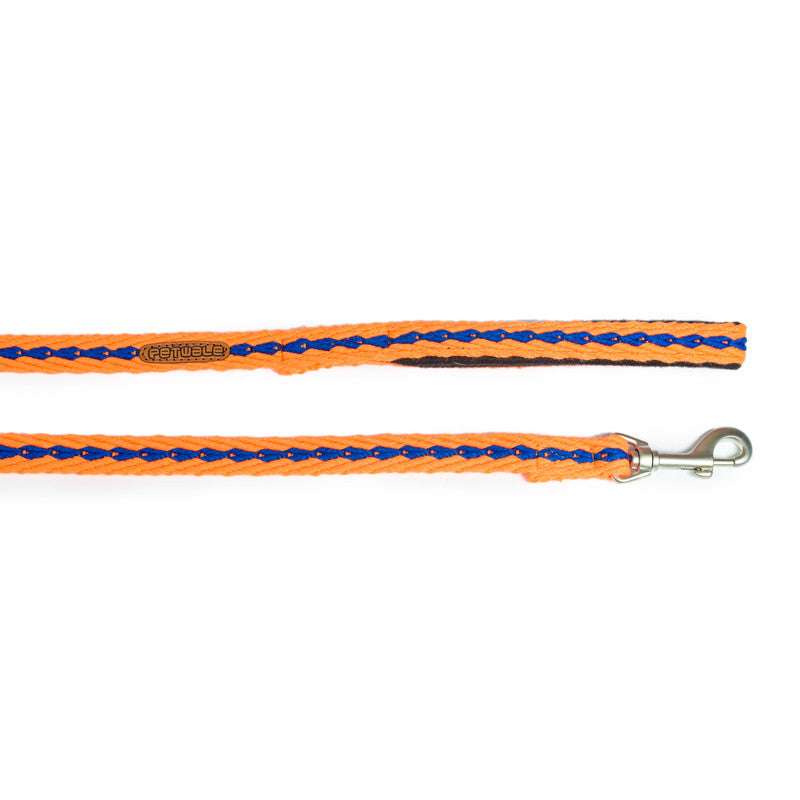 Cotton Orange Leash with padded handle